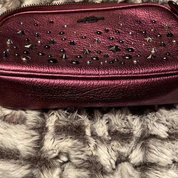 @@NWOT@@ ~ Coach large dark burgundy leather wristlet. Matching ID holder. - Picture 11 of 11